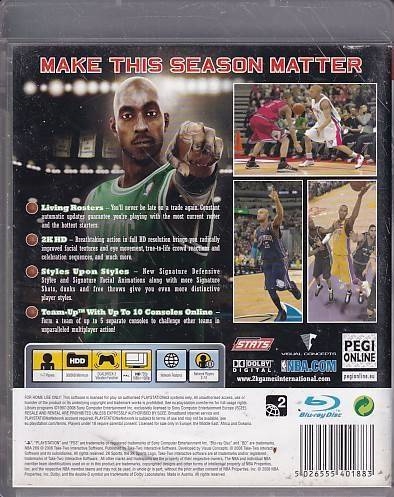 NBA 2K9 - PS3 (B Grade) (Genbrug)